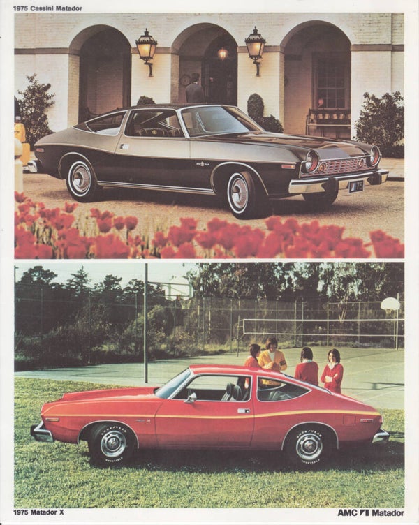 AMC Matador/Cassini postcard, English, 1975