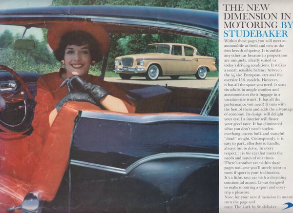 Studebaker program brochure, 12 pages, English, 1959