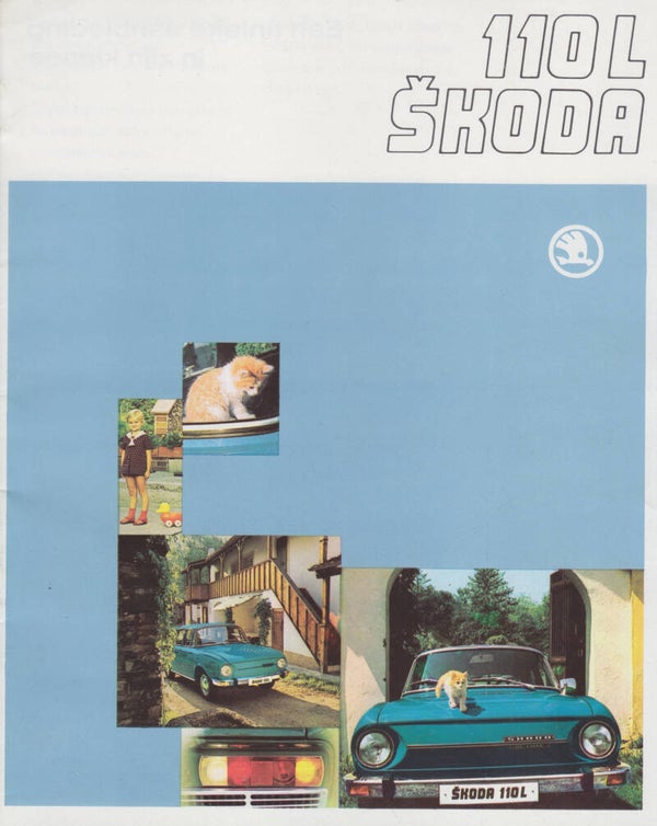 Skoda 110L brochure, 16 pages, Dutch, late 1960s