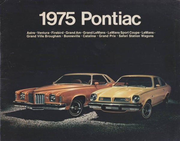 Pontiac program brochure, 20 pages, English, 1975