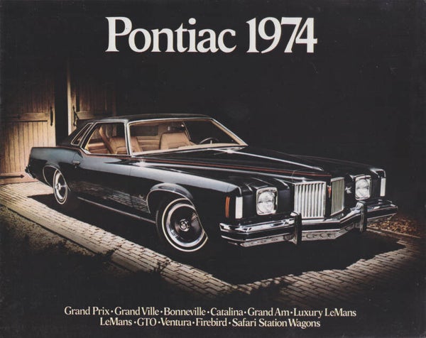 Pontiac program brochure, 16 pages, English, 1974