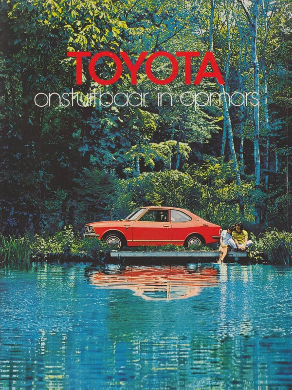 Toyota all model program, 16 pages, Dutch, 1972