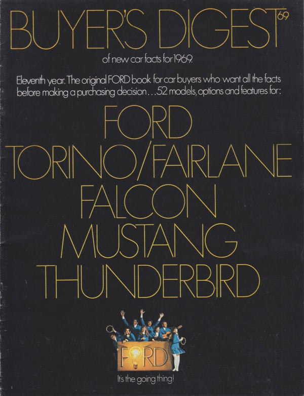 Ford USA model program, 16 pages, English, 1969