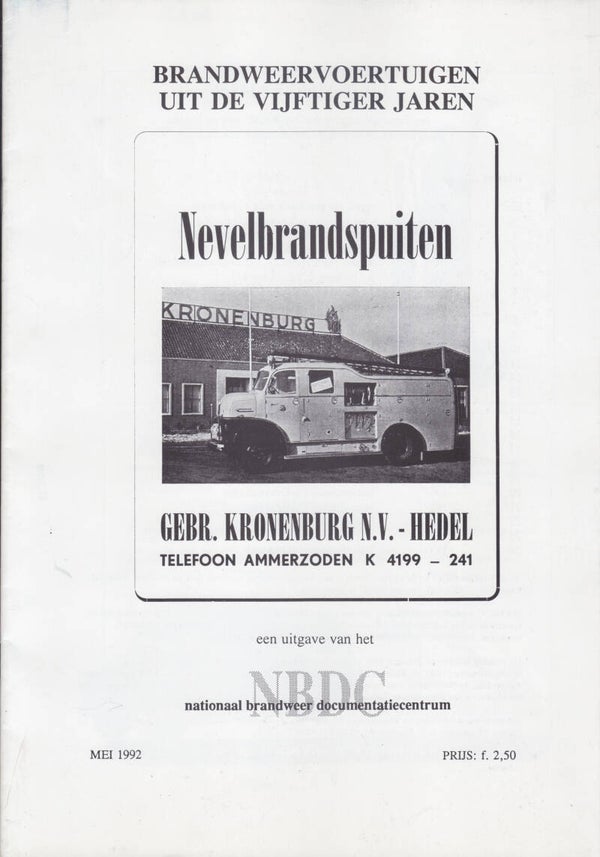 Kronenburg firetruck brochure, 24 pages, Dutch, issued 5/1992