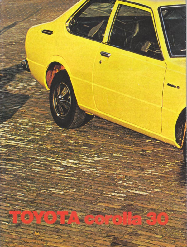 Toyota Corolla 30 folder, 16 pages, Dutch, 1976