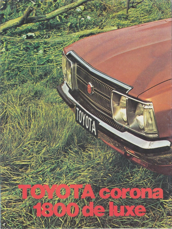 Toyota Corona 1800 de luxe folder, 16 pages, Dutch, c1976