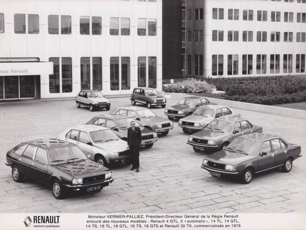 Renault model program, press photo, France, 1978