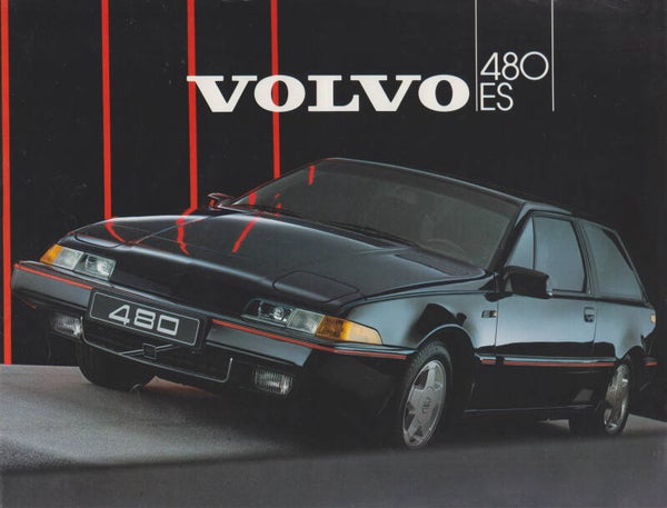 Volvo 480 ES folder, 4 pages, Dutch, 1986
