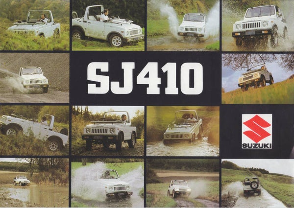 Suzuki SJ410 4x4 brochure, 8 pages, Dutch, 1983