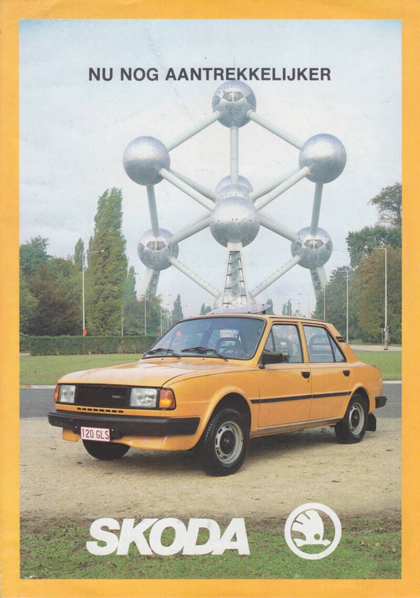 Skoda 105/120/Coupe full range folder, 4 pages, Dutch, c1986
