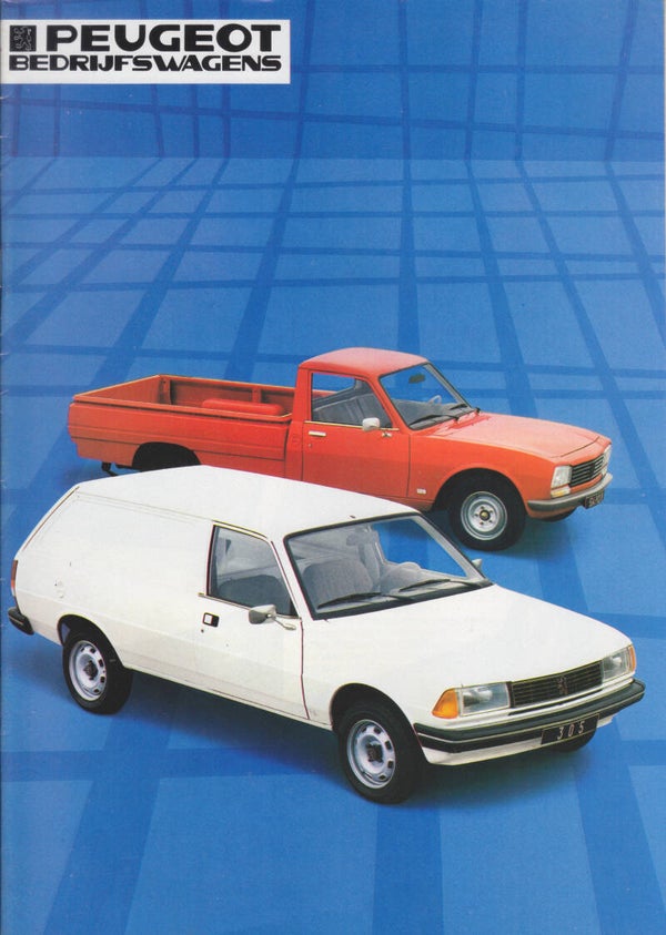Peugeot Commercials sales brochure, 16 pages, Dutch, 1984