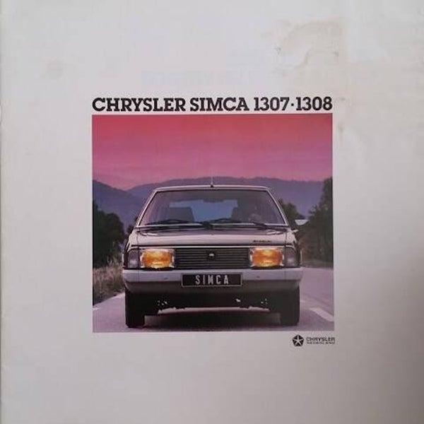 Chrysler Simca 1307-1308, 16 large square pages, Dutch, 8/1977