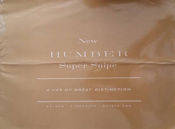 Humber Super Snipe range, 12 large pages, English, 1958