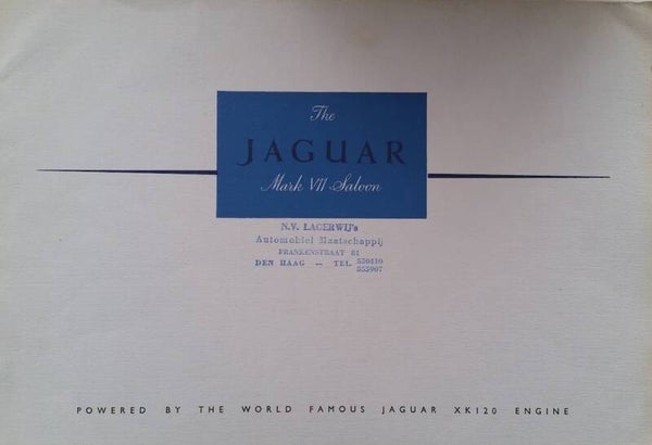 Jaguar Mk VII 3,5 litre Saloon, 16 large pages, English, 1951/52