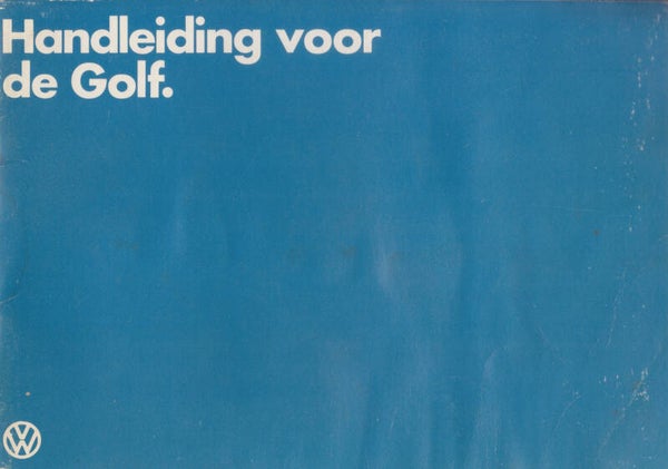 Volkswagen Golf, owner's manual, 76 pages, Dutch, 2/1983