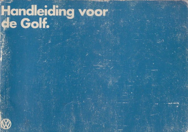 Volkswagen Golf, owner's manual, 100 pages, Dutch, 1/1979