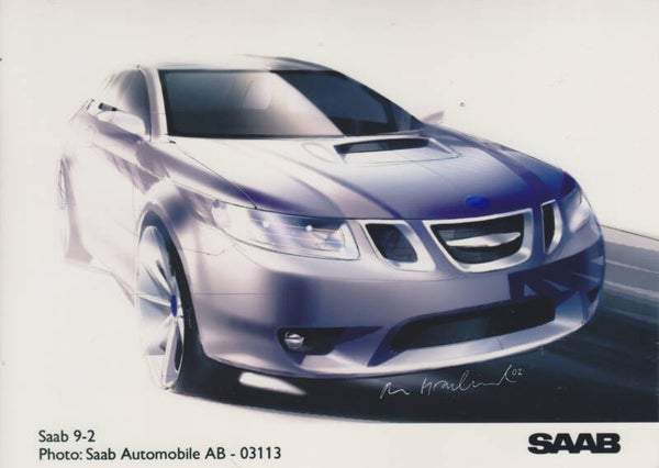 Saab 9-2 concept car interior, press photo, Sweden, 2003