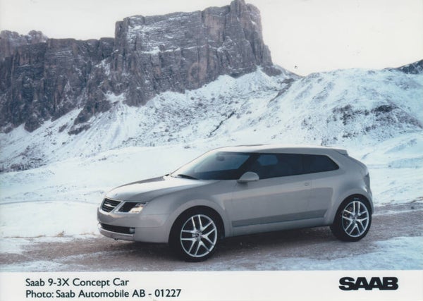Saab 9-3X concept car, press photo, Sweden, 2002
