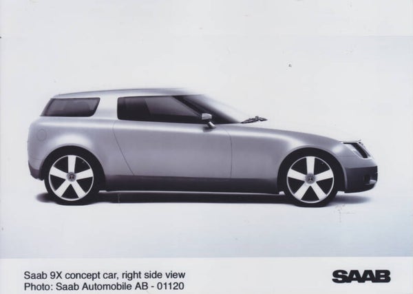 Saab 9X concept car, press photo, Sweden, 2001