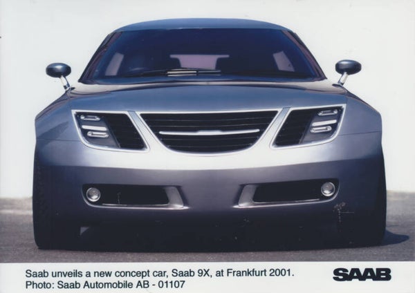 Saab 9X concept car, press photo, Sweden, 2001