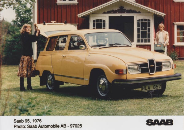 Saab 95, press photo, Sweden, 1976