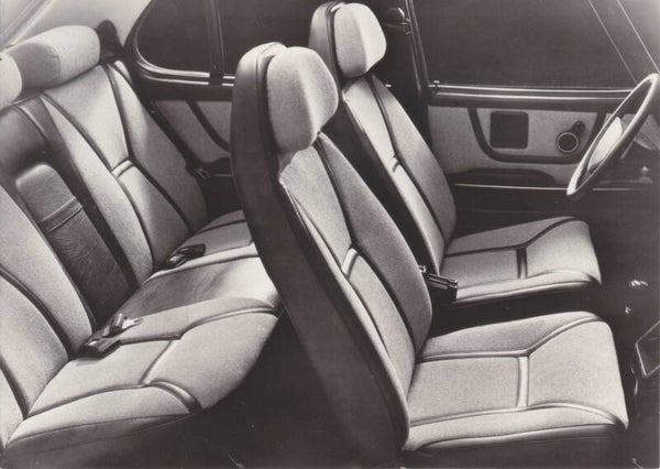 Saab 99 GLE interior, press photo, Sweden, 1976