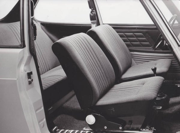 Saab 99 interior, press photo, Dutch, 1969