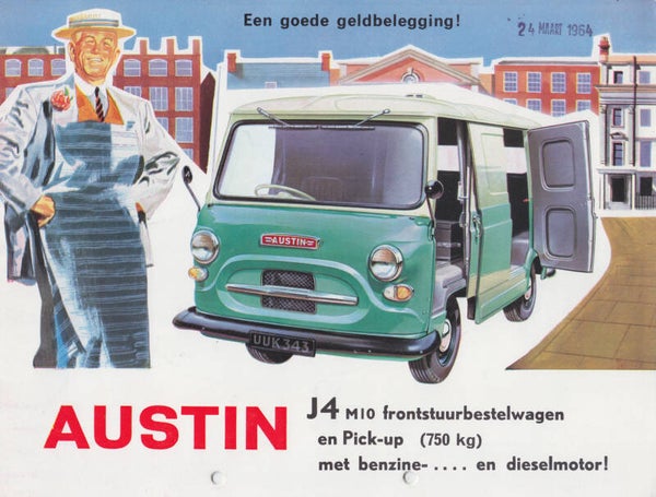 Austin J4 (M10) Van & Pick-up 750kg, 12 pages, Dutch, 1964