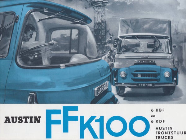 Austin FF (K100) trucks, 4 pages, Dutch, 1959