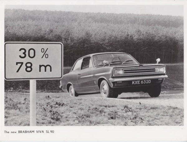 Vauxhall Brabham Viva SL 90, press photo, A5+-size, UK, 1967