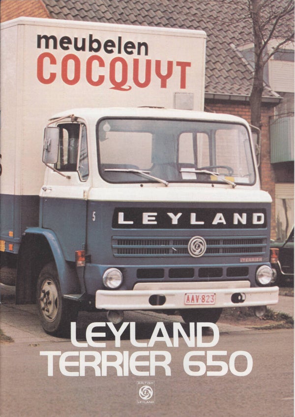 Leyland Terrier 650 truck, 8 + 4 pages, UK, 8/1974