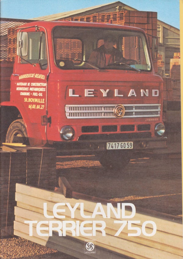 Leyland Terrier 750 truck, 8 + 4 + 2 pages, UK, 8/1974