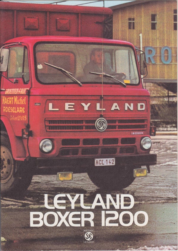 Leyland Boxer 1200 truck, 8 + 4 pages, UK, 8/1974