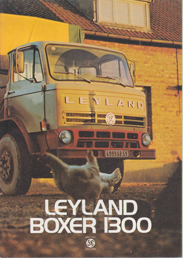 Leyland Boxer 1300 truck, 8 + 2 pages, UK, 8/1974