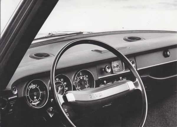 Saab 99 dashboard, press photo, Dutch, 1968