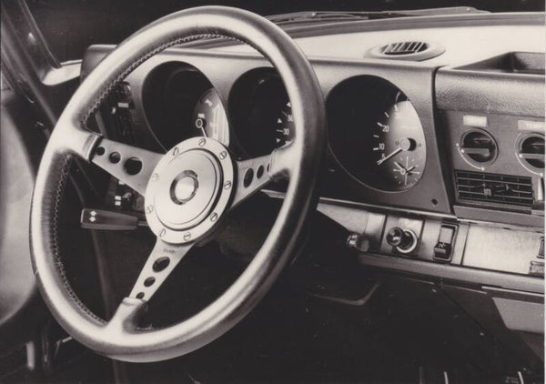 Saab 99 EMS dashboard, press photo, Dutch, 1976