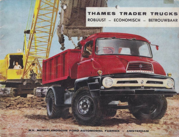 Ford Thames Trader truck models, brochure, 24 pages, Dutch, 1960