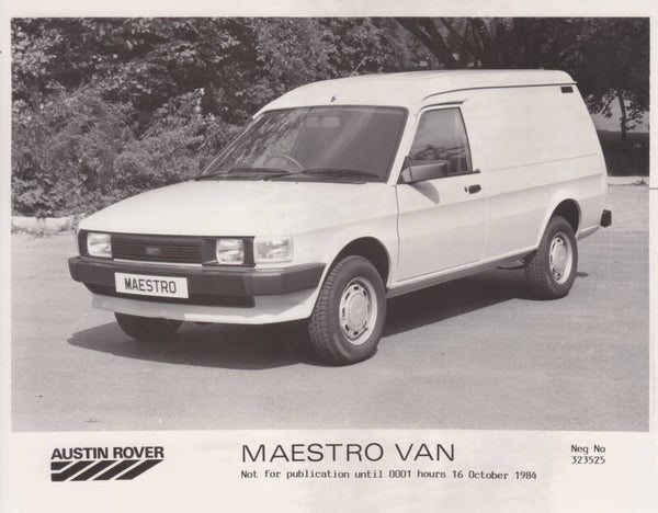 Austin Maestro Van, press photo, UK, 1984