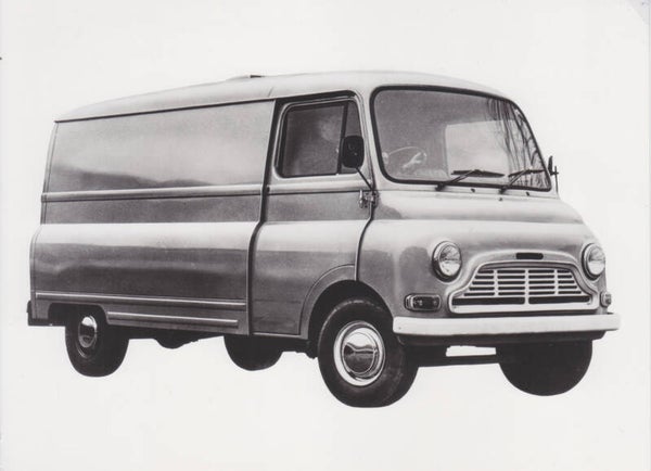BMC Morris 250 JU 1 ton Van, press photo, Dutch, 1968
