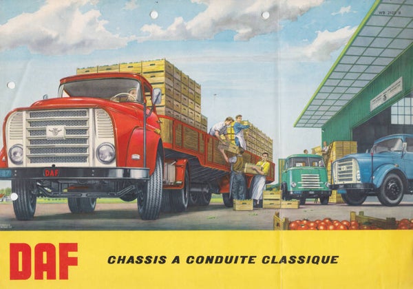DAF Torpedofront truck, 4 pages, French, c1958