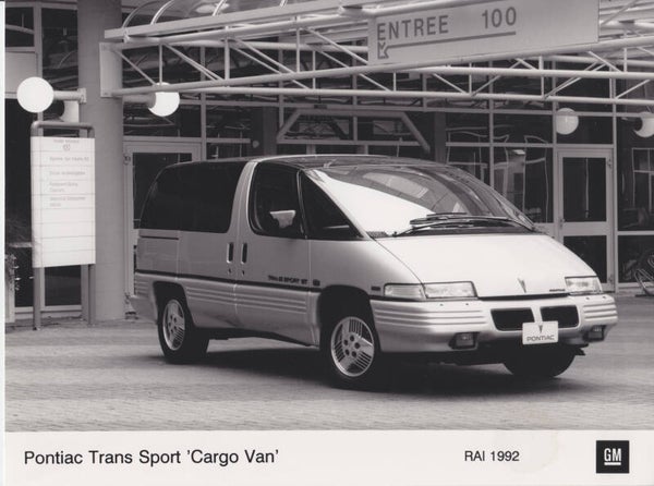 Pontiac Trans Sport Cargo Van, press photo, Dutch, 1992