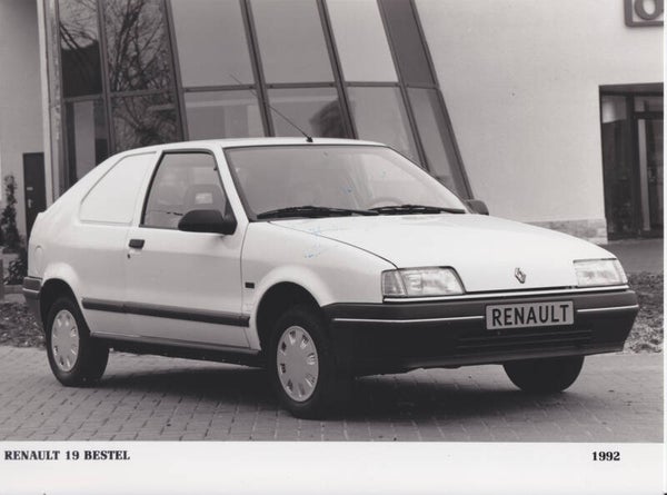 Renault 19 Van, press photo, Dutch, 1992