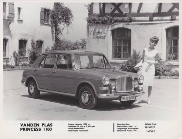 Vanden Plas Princess 1100 4-Door Saloon, press photo, UK, 10/1965