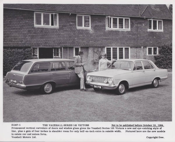 Vauxhall Victor 101 series, press photo, UK, 10/1964