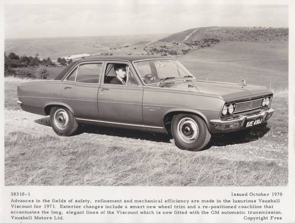Vauxhall Viscount Saloon, press photo, UK, 10/1970
