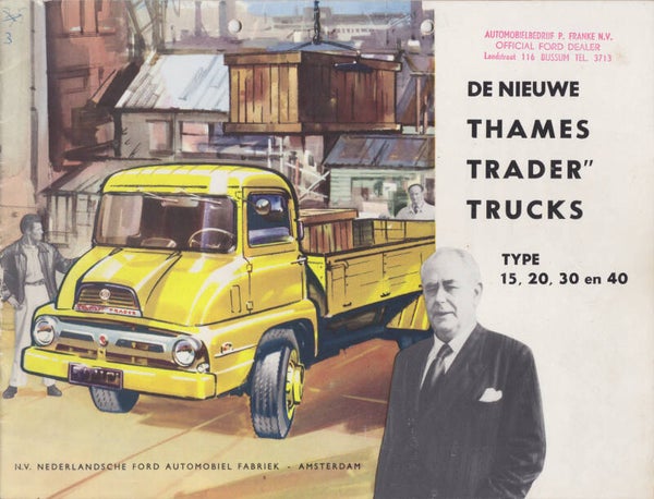 Ford Thames Trader truck models, brochure, 24 pages, Dutch, 1958