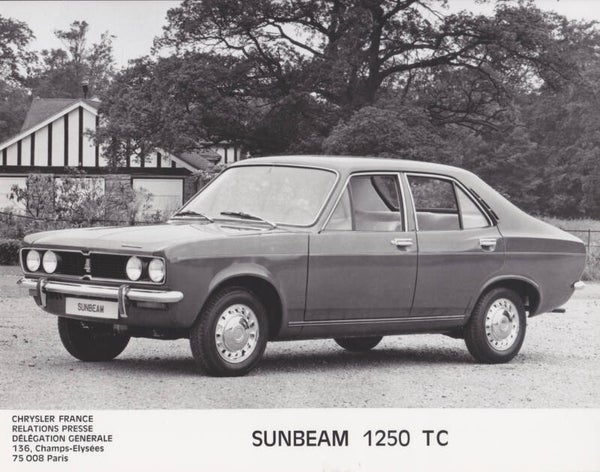 Sunbeam 1250 TC 4-Door, press photo, France, 1970s