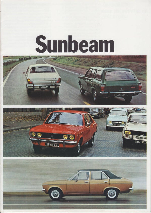 Sunbeam 1250/1500 models, 16 pages, Dutch, 1974