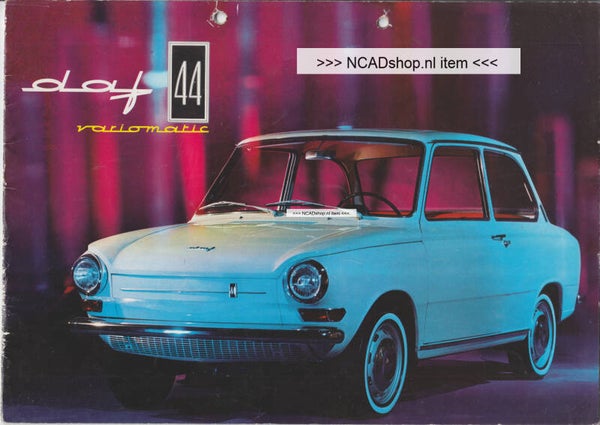 DAF 44 sales brochure, 16 pages, Dutch, 1967