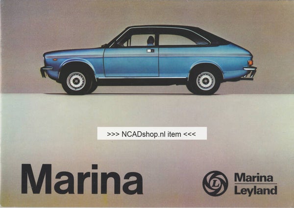 Morris Marina sales brochure, 16 pages, Dutch, c1975